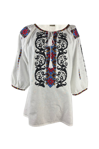 Bluza dama AU26 alb/negru
