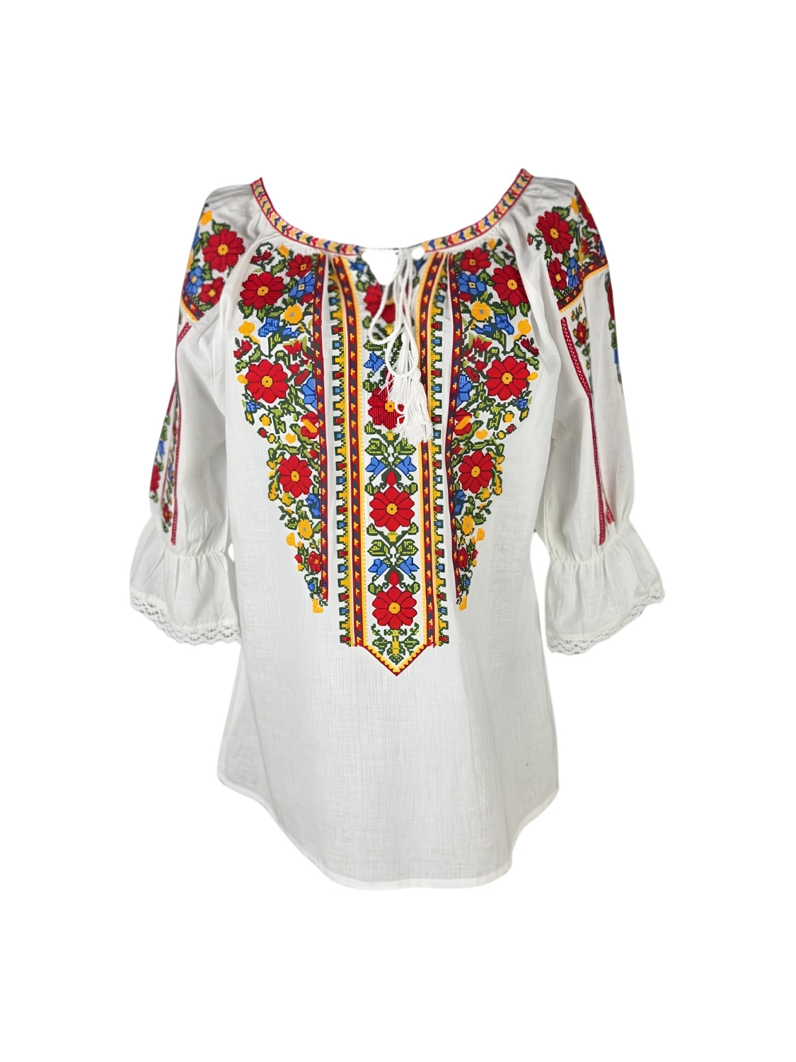 Bluza dama IL26 alb/galben