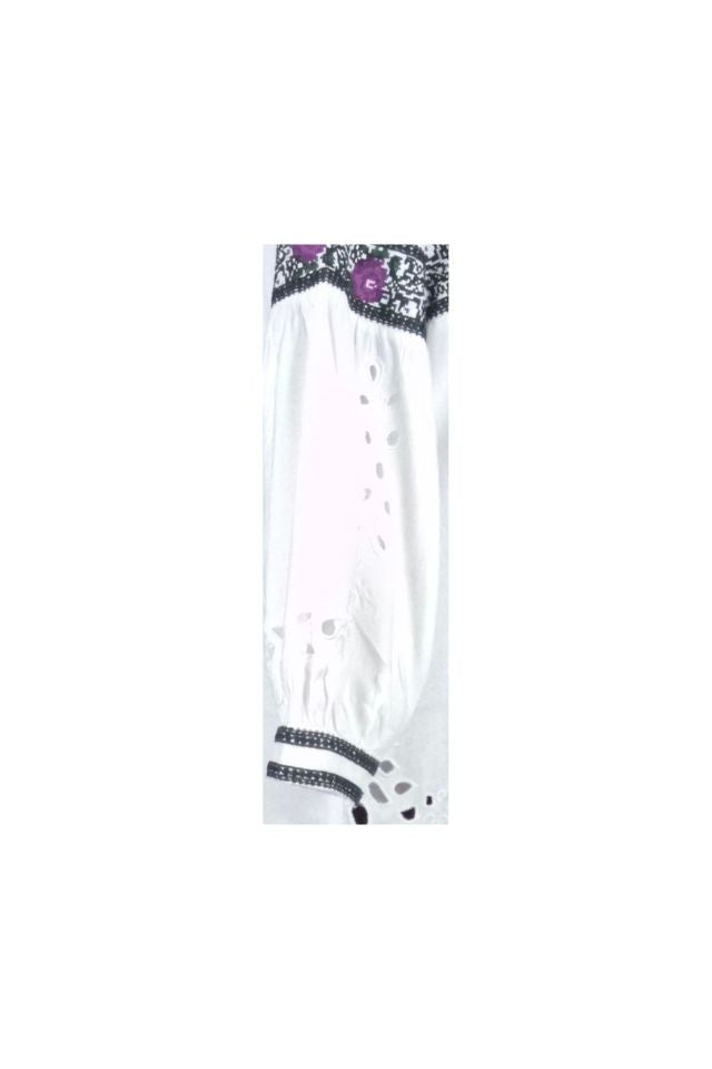 Bluza tip ie dama ML185 alb/mov
