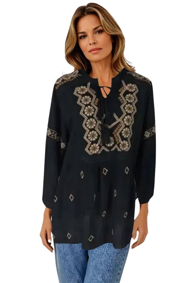 Bluza dama tip ie RDB2, negru/maro