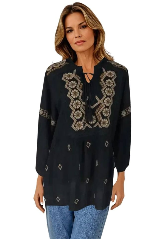 Bluza dama tip ie RDB2, negru/maro