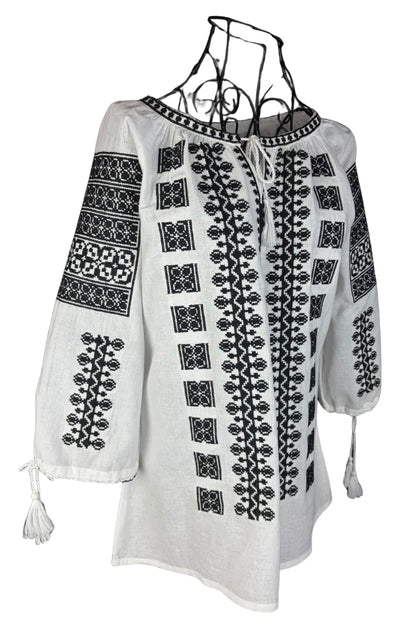 Bluza dama 2IU26 alb/negru