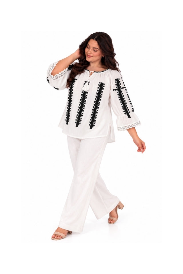 Bluza dama OG26 alb crystal