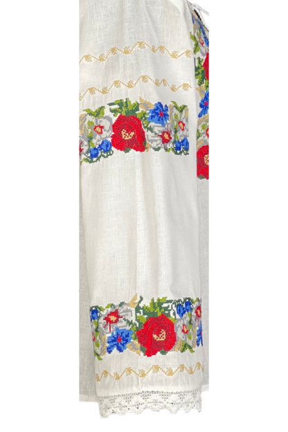 Bluza tip ie dama B23, alb cocos/gri