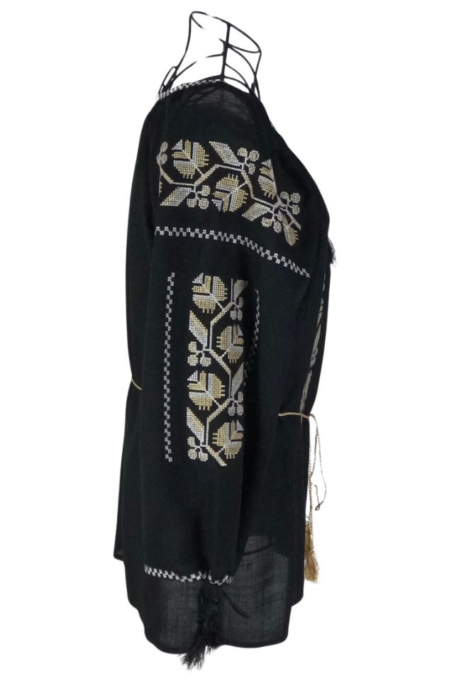 Bluza tip ie dama B23, negru/alb
