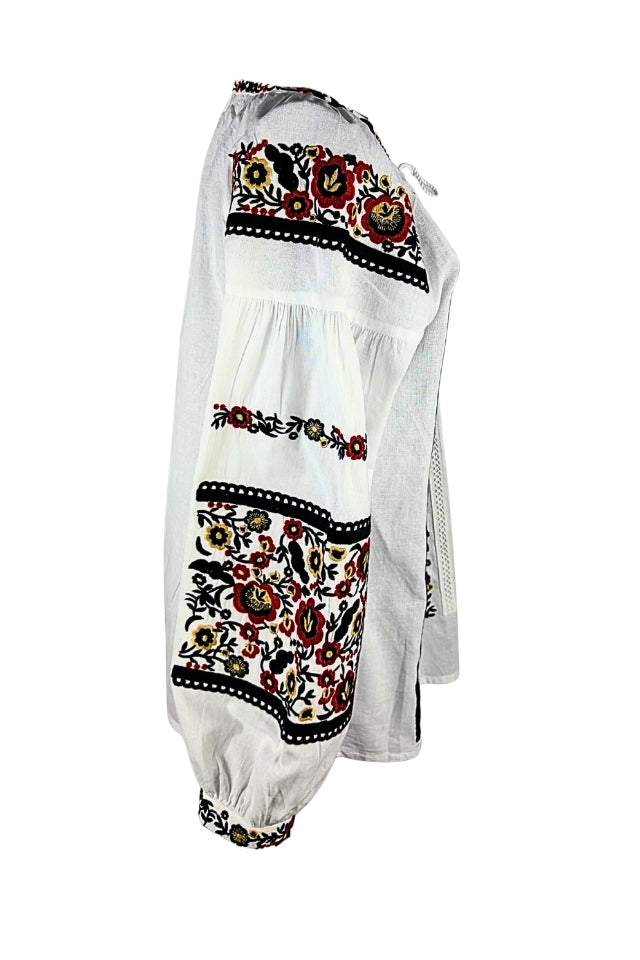 Bluza dama O26F alb/negru inchis