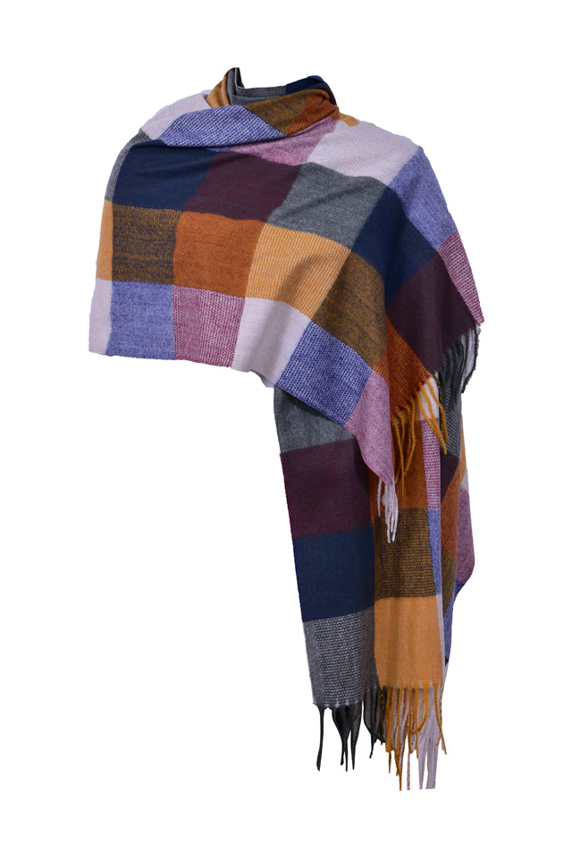 Fular casmir P unisex 3 , Dacali, galben/maro