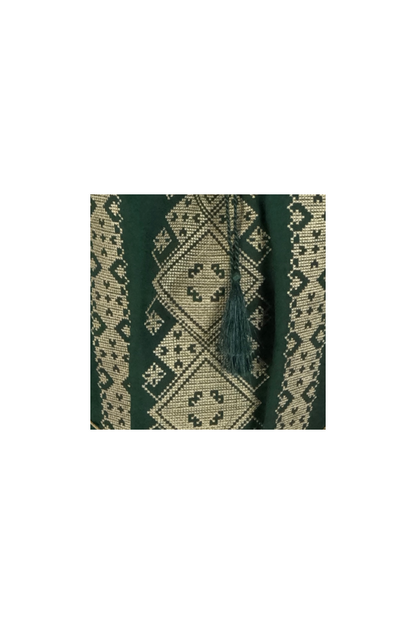 Bluza tip ie dama B23, verde/auriu