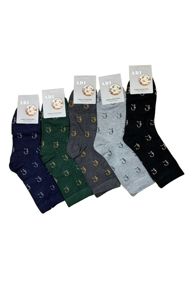 Set 10 perechi sosete barbati din angora AJ, Dacali, marimea 40-44, multicolor