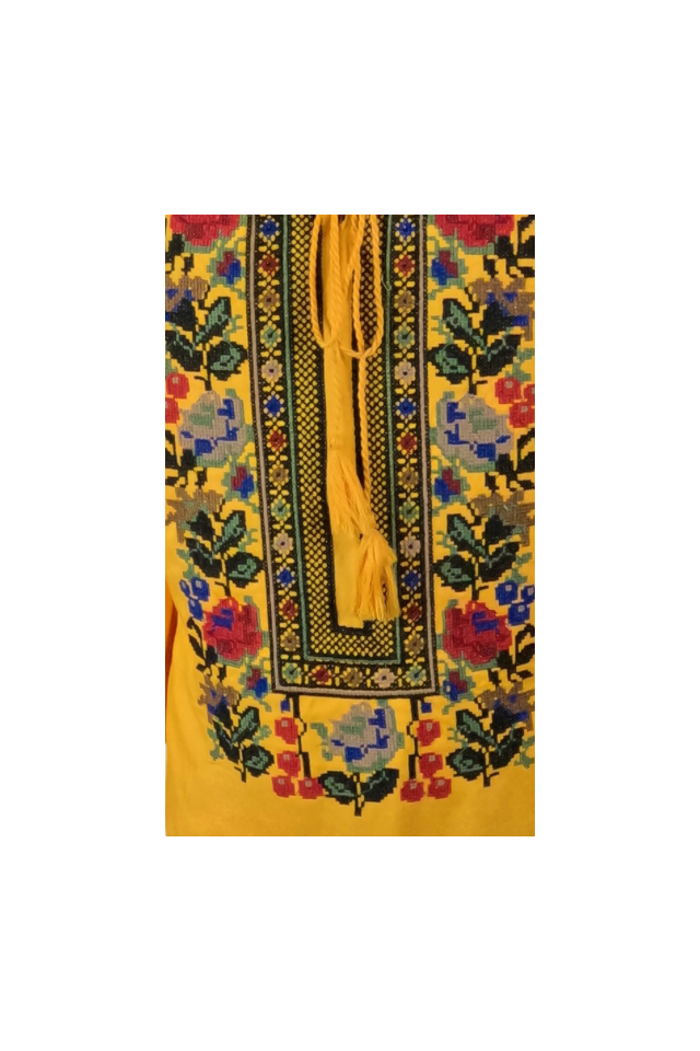Rochie traditionala dama R, galben