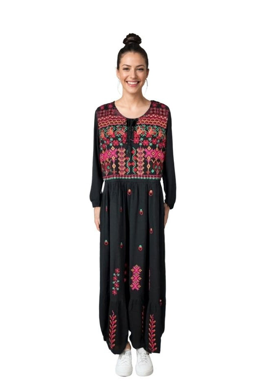 Rochie dama 025 negru/ciclam