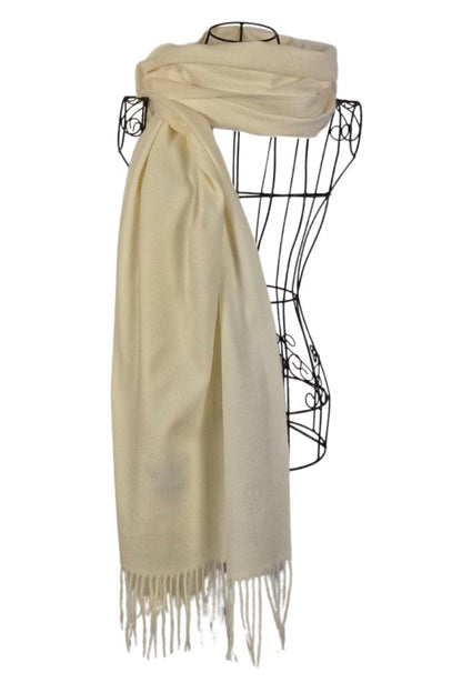 Fular dama uni 24, 180x70cm, crem