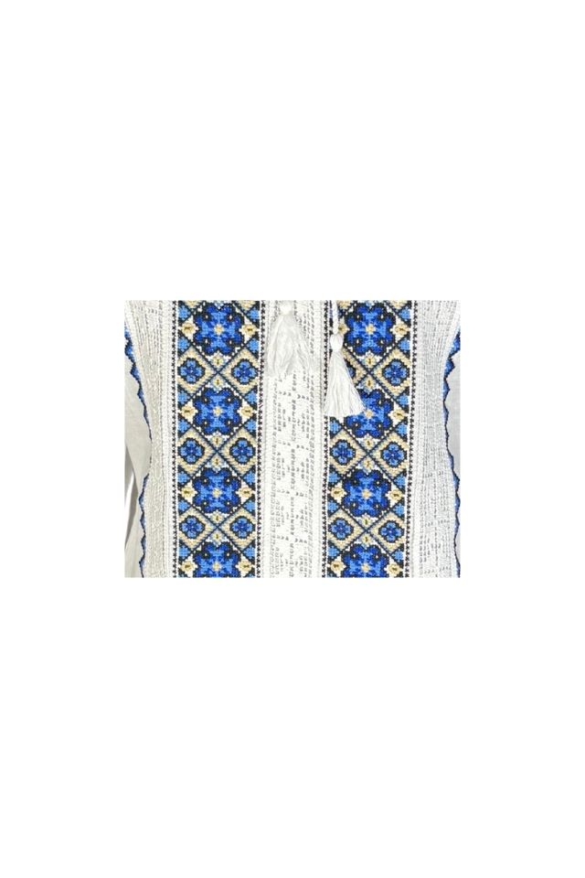 Bluza dama RFN 2 alb/albastru