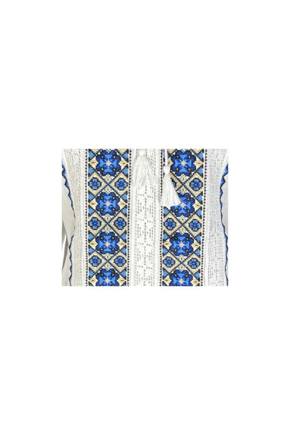 Bluza dama RFN 2 alb/albastru