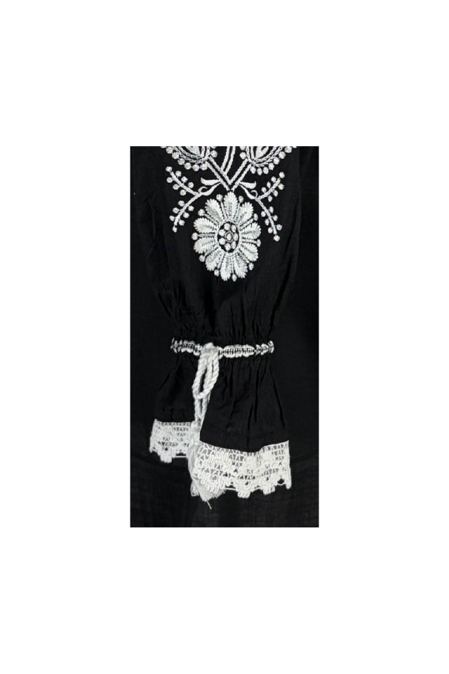 Bluza dama IL26 negru/alb