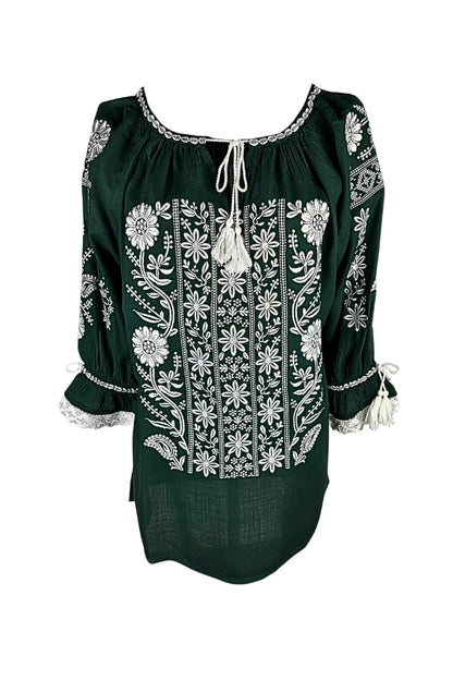 Bluza dama IL26 verde/alb