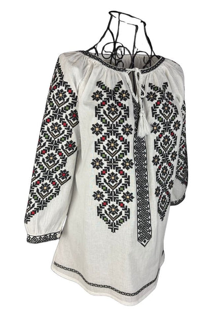 Bluza dama IU26 alb/bej