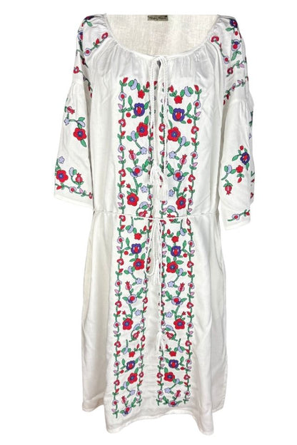 Rochie dama S25 alb/mov