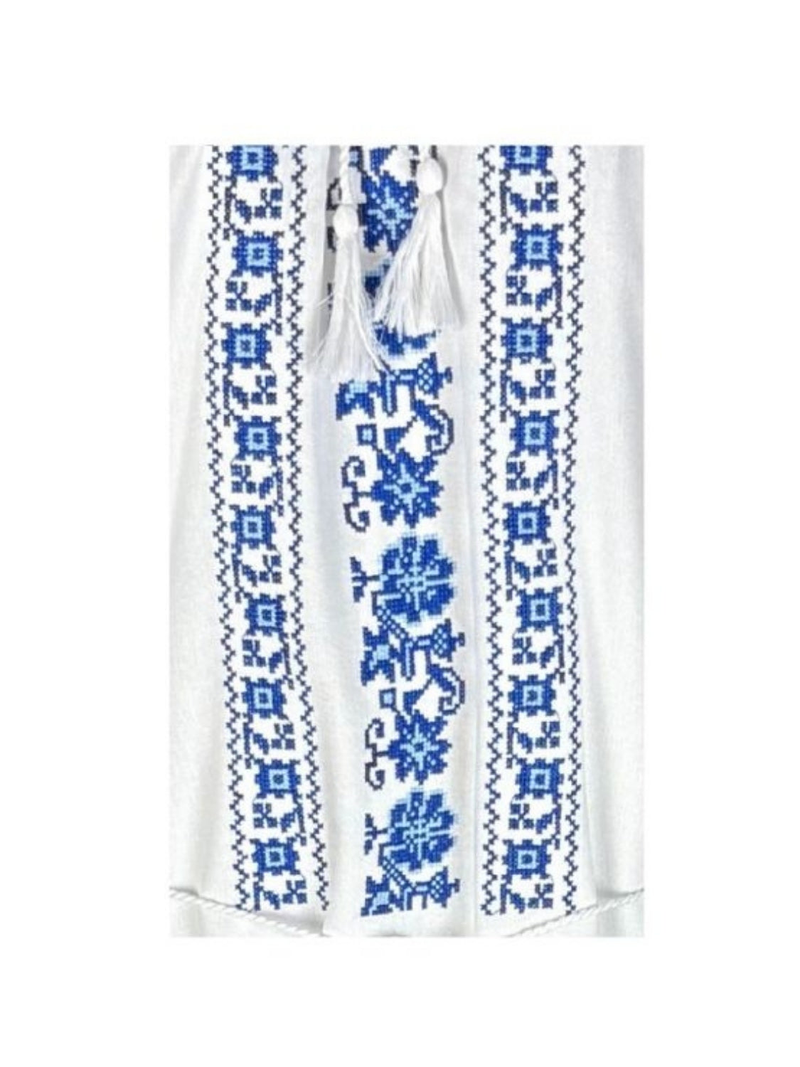 Rochie dama S25 alb/albastru