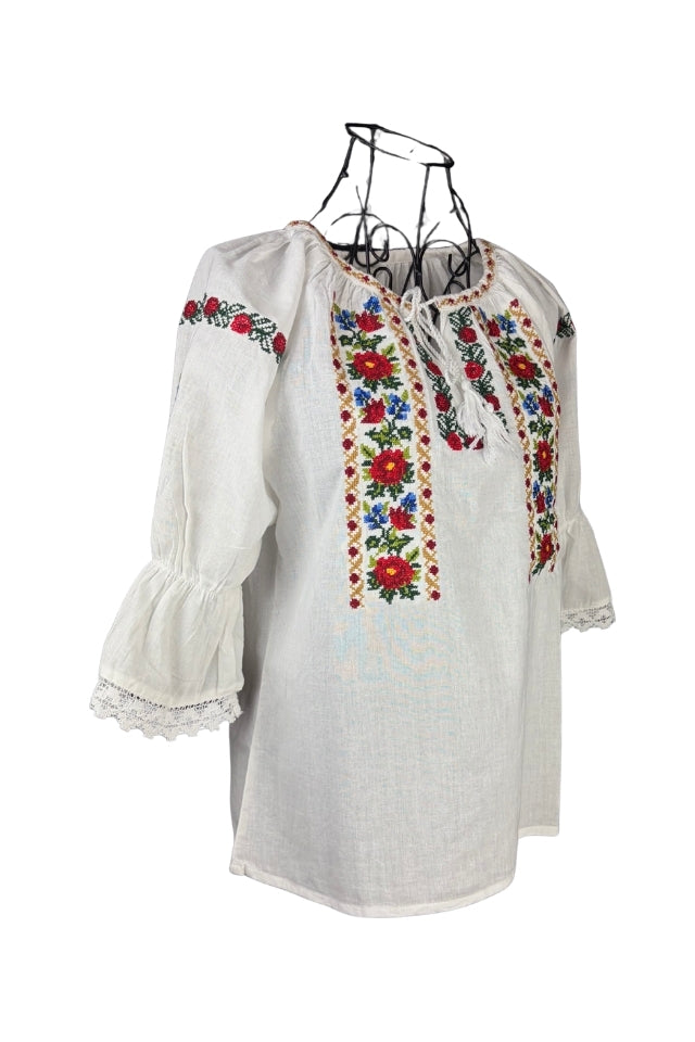 Bluza fete AU26CP alb/verde