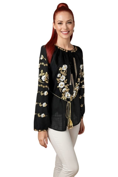 Bluza dama tip ie I26 negru/alb