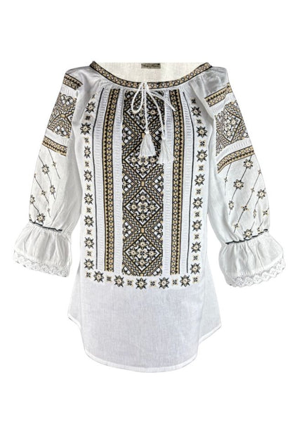 Bluza dama RA25 alb/bej