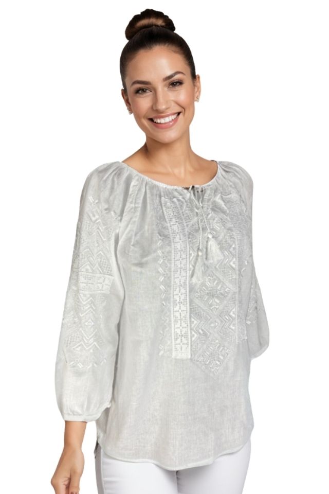 Bluza dama RFN 2 alb crystal