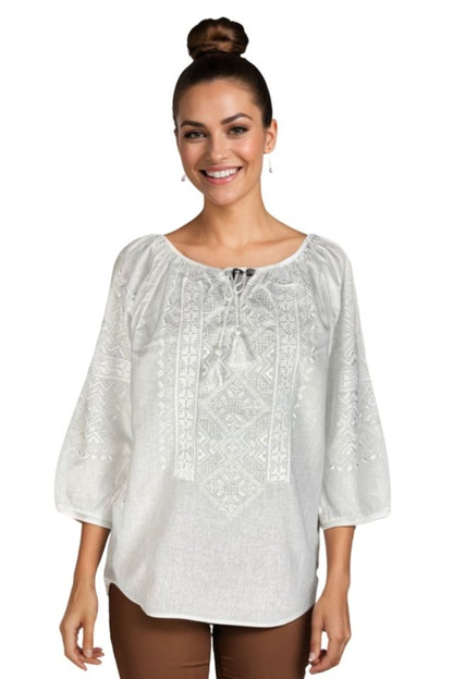 Bluza dama RFN 2 alb crystal