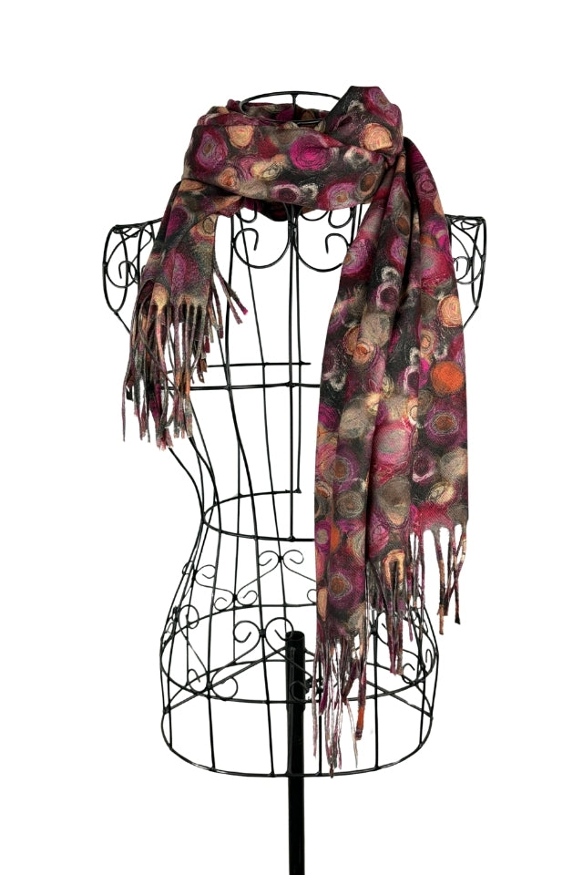 Fular dama tip casmir SEC ciclam