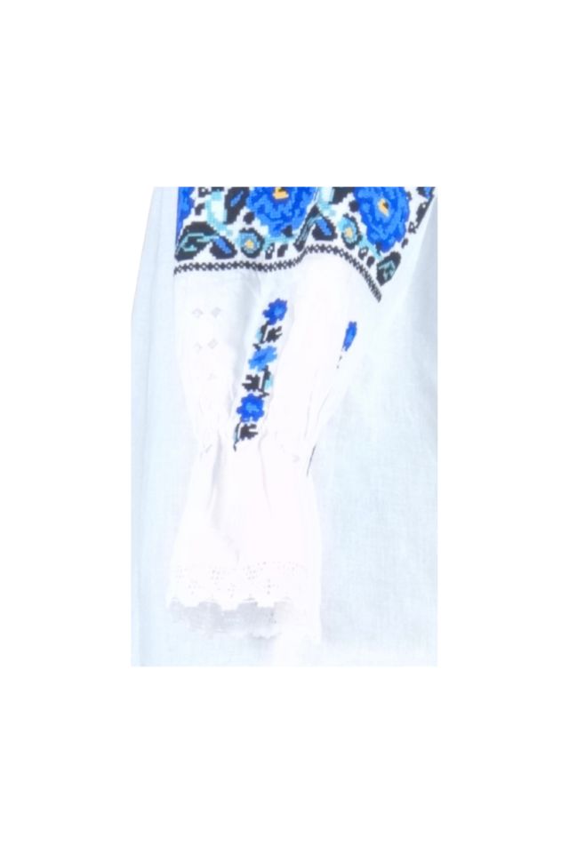 Bluza tip ie dama R46 alb/galben