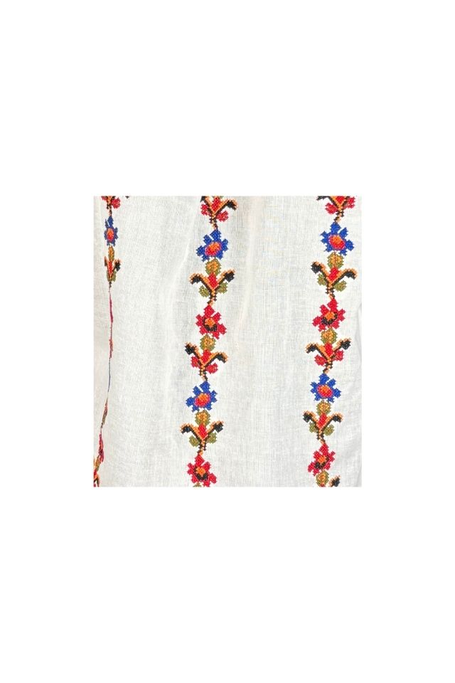 Bluza dama tip ie R25 alb/albastru