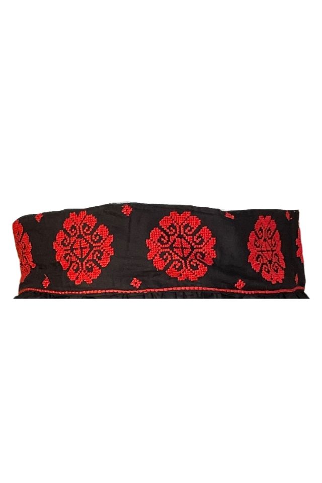 Fusta dama cu model F3, negru/rosu, M