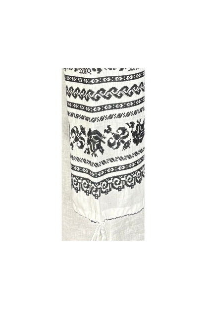 Bluza dama RS25 alb/negru mahon