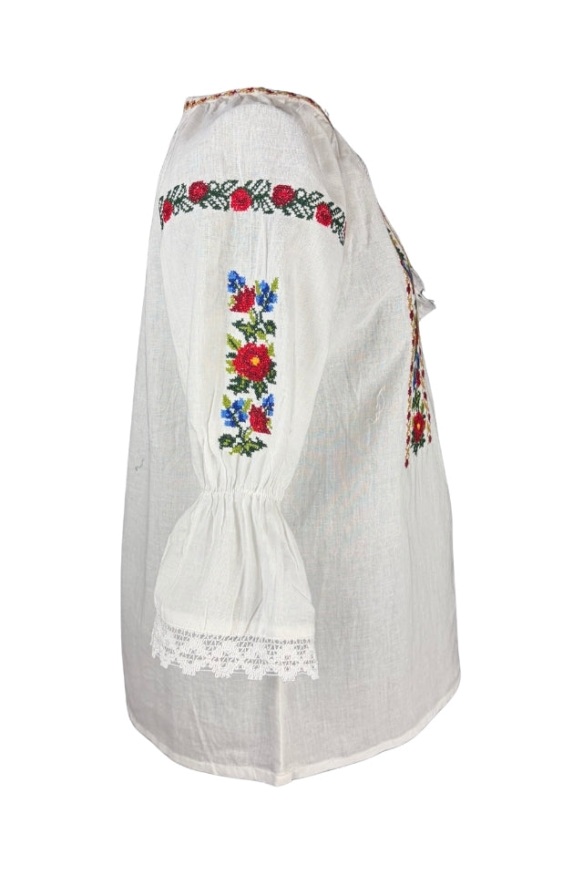 Bluza fete AU26CP alb/verde