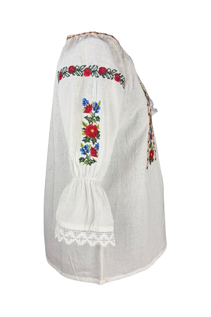 Bluza fete AU26CP alb/verde