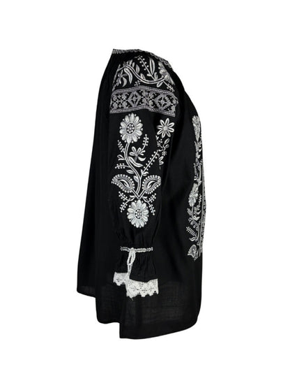 Bluza dama IL26 negru/alb