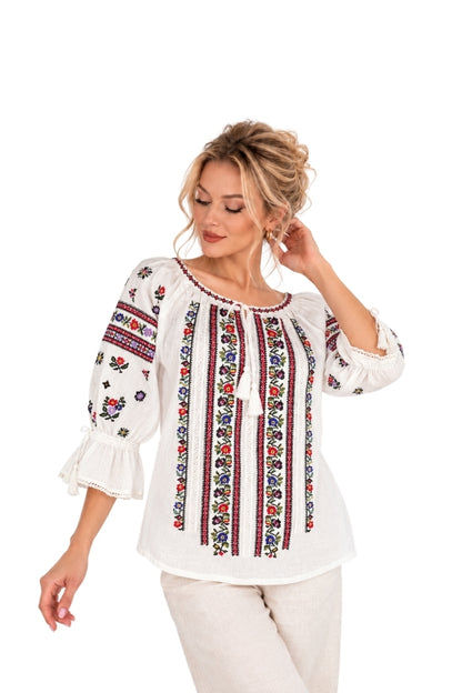 Bluza dama SE26F alb/olive
