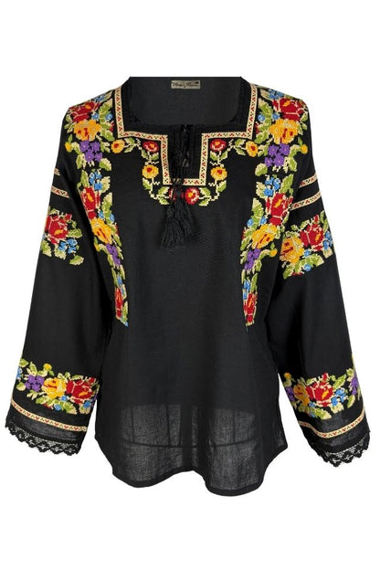 Bluza dama DF negru/galben
