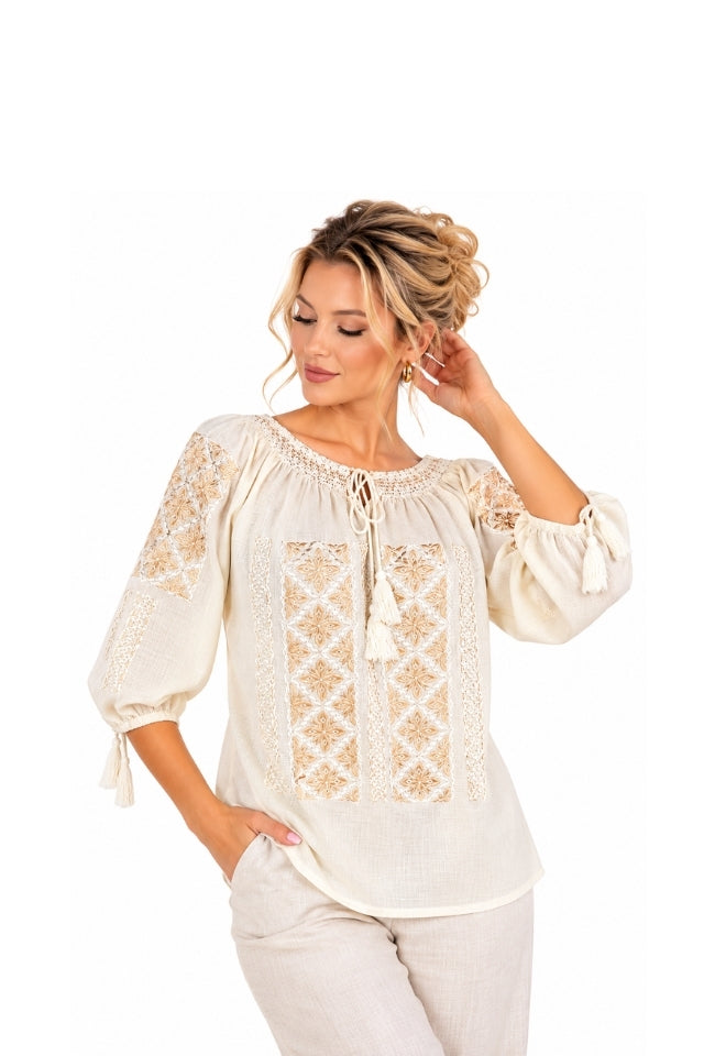 Bluza dama O26F bej