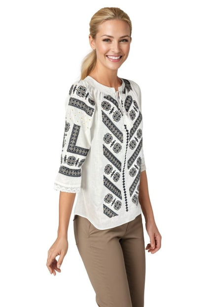 Bluza dama O25 alb/crem