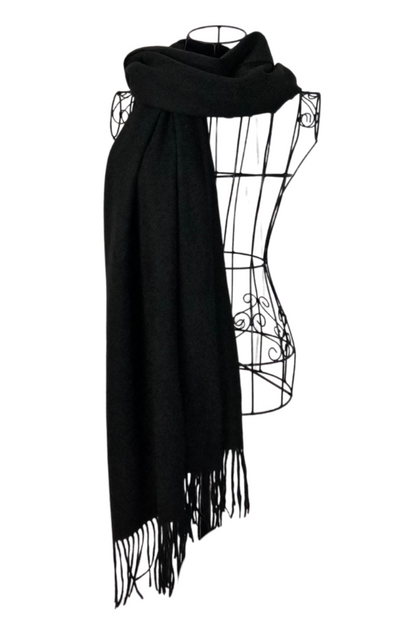 Fular dama uni 24, 180x70cm, negru