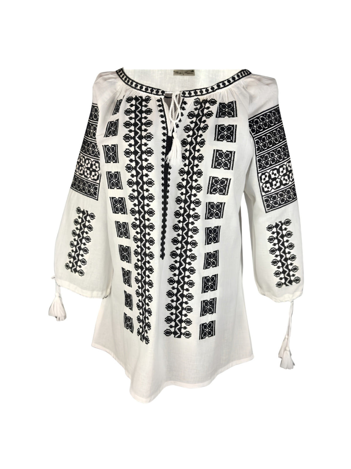 Bluza dama 2IU26 alb/negru