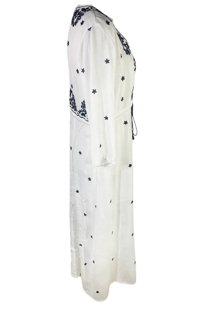 Rochie dama casual RL24, alb/gri