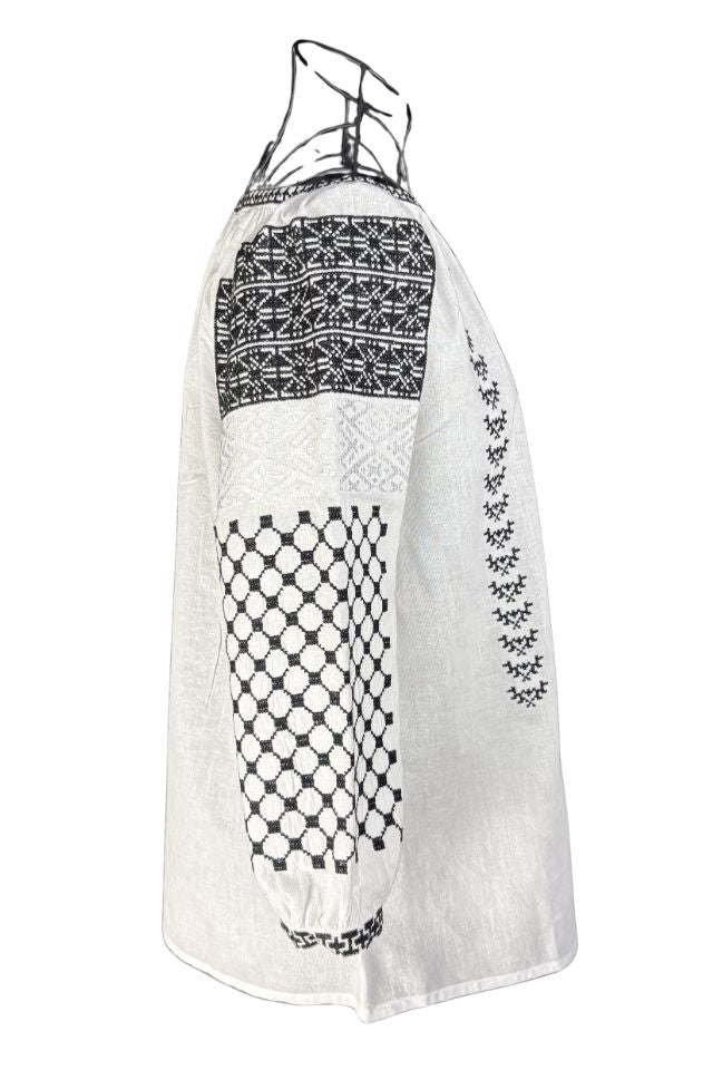 Bluza dama M26 alb/negru
