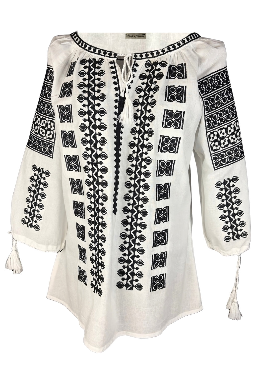 Bluza dama 2IU26 alb/negru