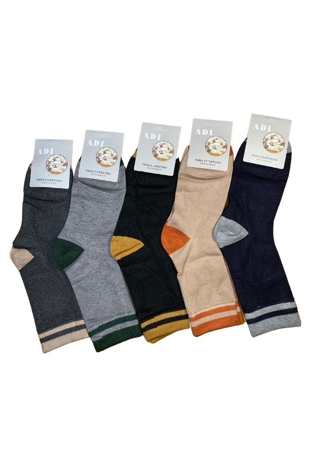 Set 10 perechi sosete barbati din angora AU, Dacali, marimea 40-44, multicolor