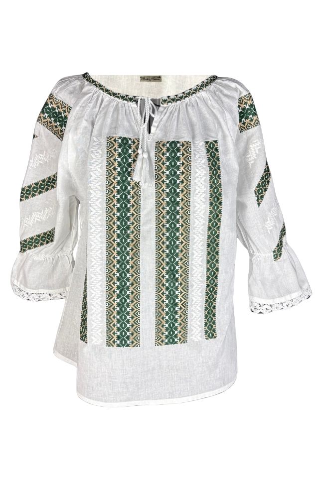 Bluza dama DEC alb/crem