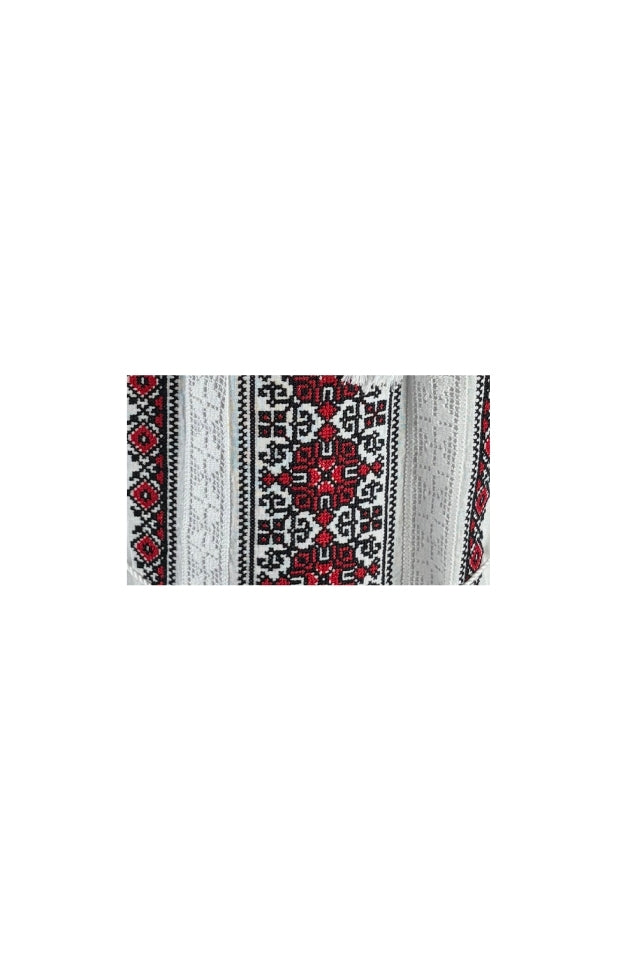 Bluza dama AU26 alb/rosu