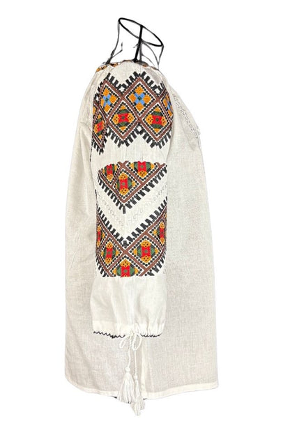 Bluza dama tip ie D24 alb/negru mahon