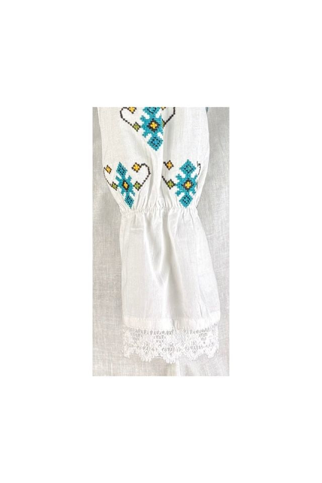 Bluza dama tip ie 257 alb/verde